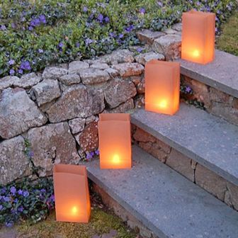 LumaBase Plastic Luminaria Bags 100 pc Set