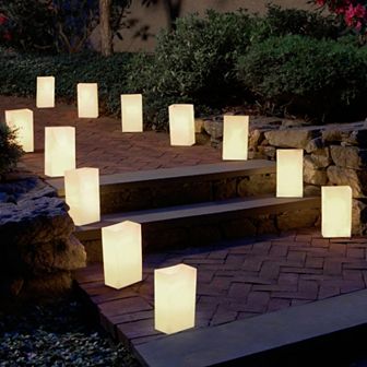 LumaBase Plastic Luminaria Bags 100 pc Set