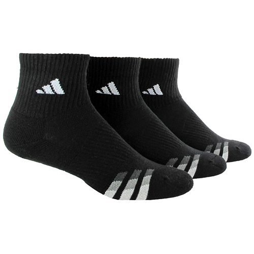 Men's adidas 3Pack Climalite Performance Quarter Socks