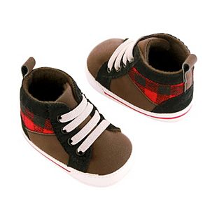 Baby Boy OshKosh B'gosh® Plaid Sneaker Crib Shoes