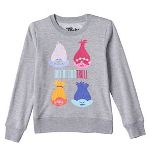 Girls 7-16 DreamWorks Trolls Guy Diamond, Poppy, DJ Suki & Branch Fleece-Lined Top