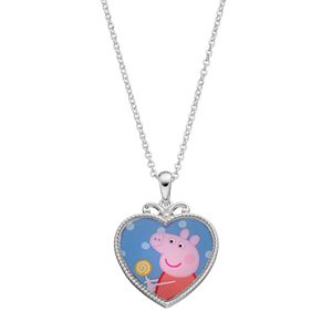 Peppa Pig Kids' Heart Pendant Necklace