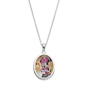 Disney's Minnie Mouse  Kids' Cubic Zirconia Shaker Pendant