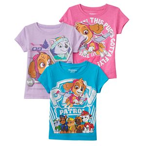 Girls 4-6x Paw Patrol Skye & Everest 3-Pack Tees