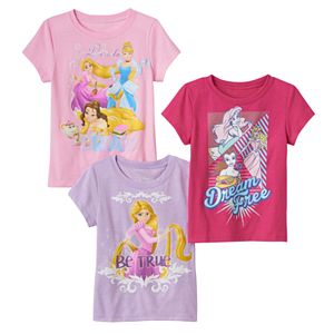 Disney Princess Toddler Girl 3-pk. Short Sleeve Tees