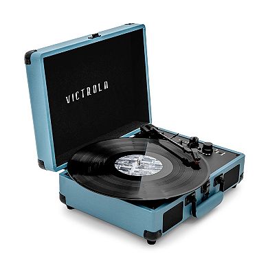Victrola Journey Bluetooth Suitcase Record Player with 3-speed Turntable