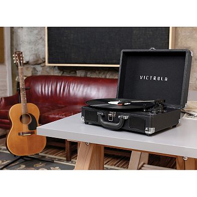 Victrola Journey Bluetooth Suitcase Record Player with 3-speed Turntable