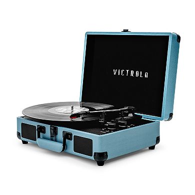 Victrola Journey Bluetooth Suitcase Record Player with 3-speed Turntable