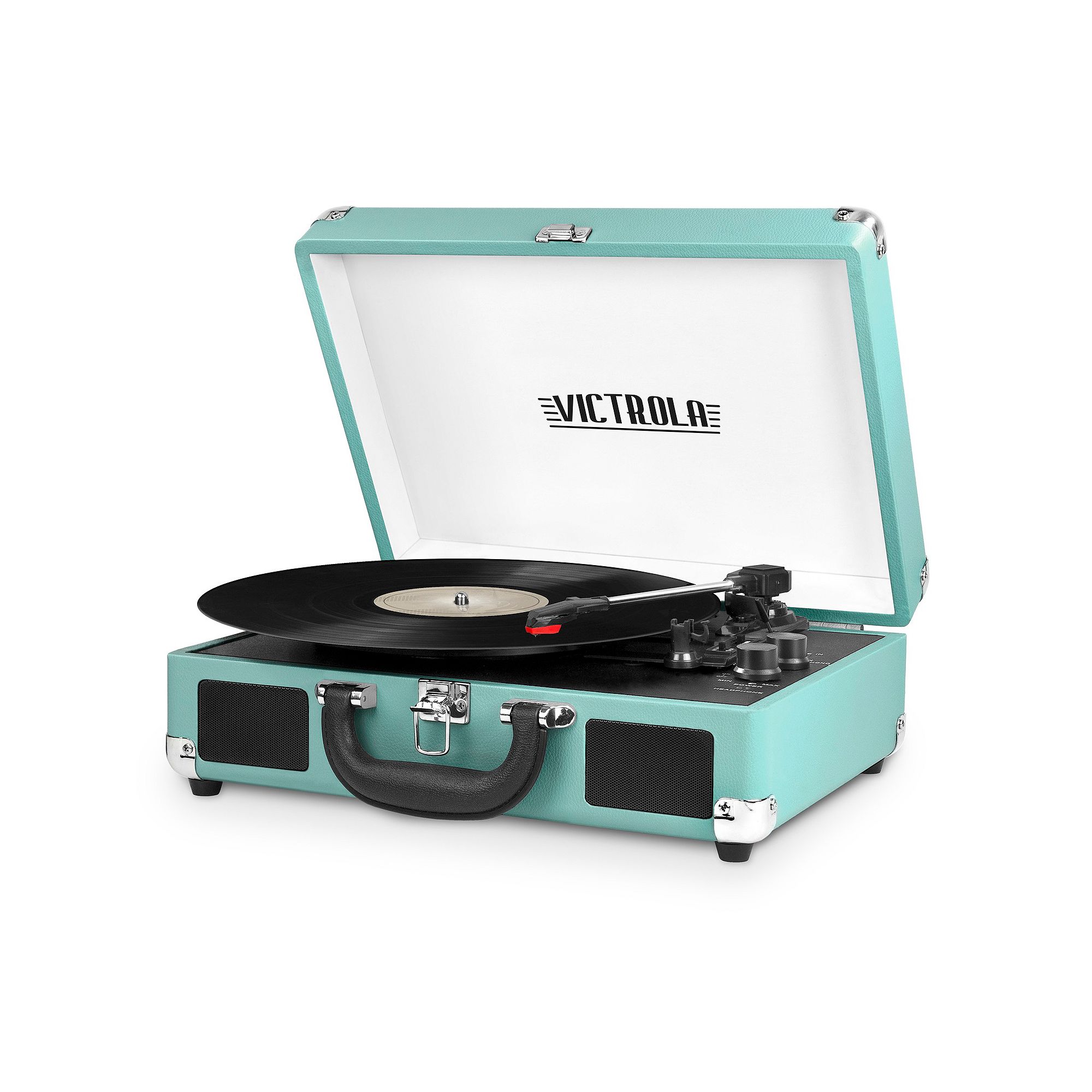 Victrola Journey Bluetooth Suitcase Record Player with 3-speed Turntable