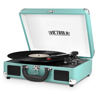 Victrola Journey Bluetooth Suitcase Record Player with 3-speed Turntable