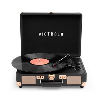 Victrola Journey Bluetooth Suitcase Record Player with 3-speed Turntable