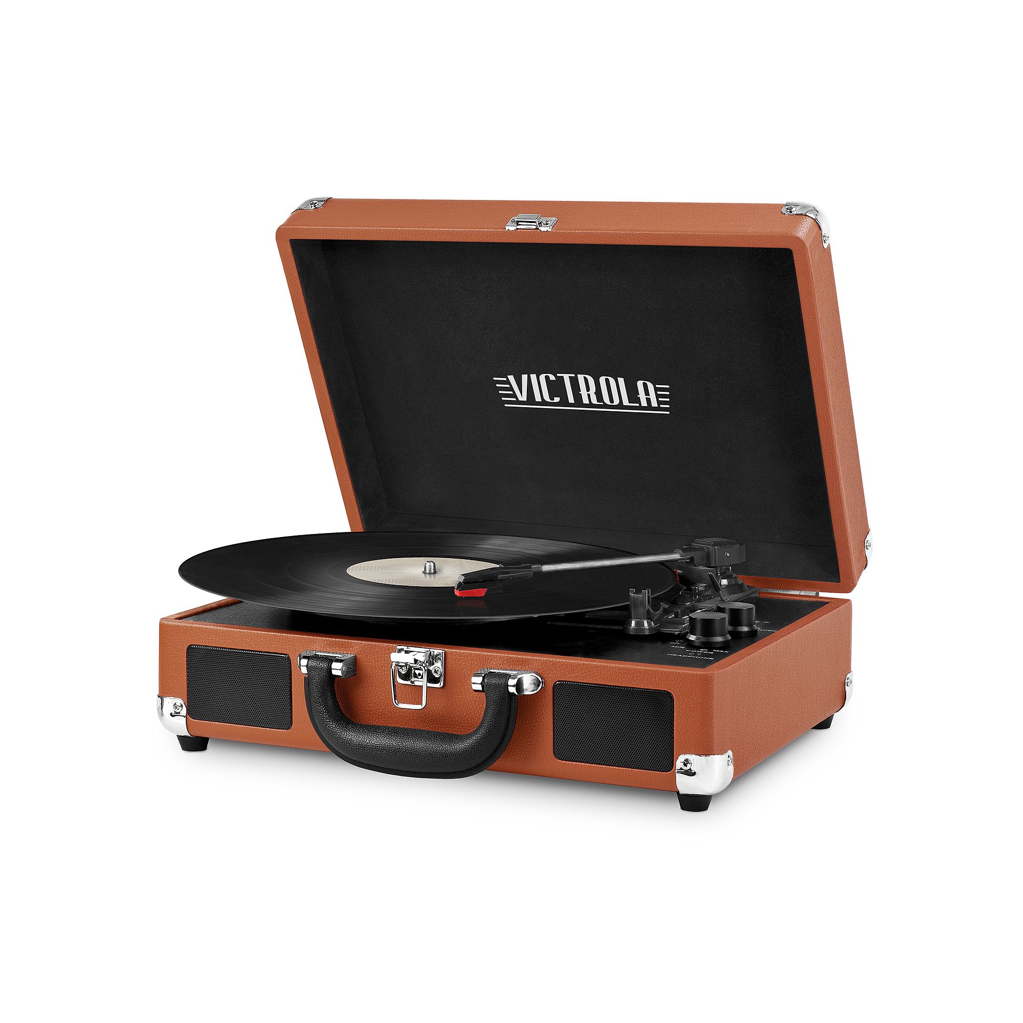Victrola Journey Bluetooth Suitcase Record Player with 3-speed Turntable, R