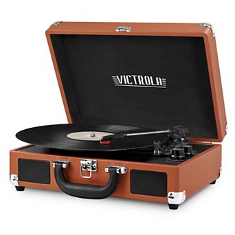 Victrola Journey Bluetooth Suitcase Record Player with 3-speed Turntable