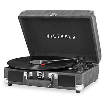 Victrola Journey Bluetooth Suitcase Record Player with 3-speed Turntable