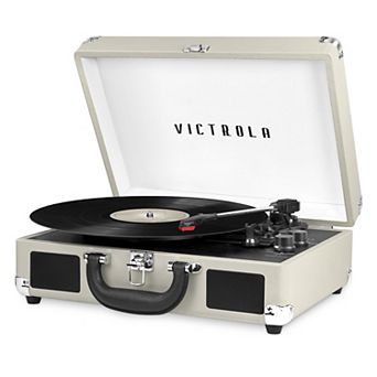 Victrola Journey Bluetooth Suitcase Record Player with 3-speed Turntable