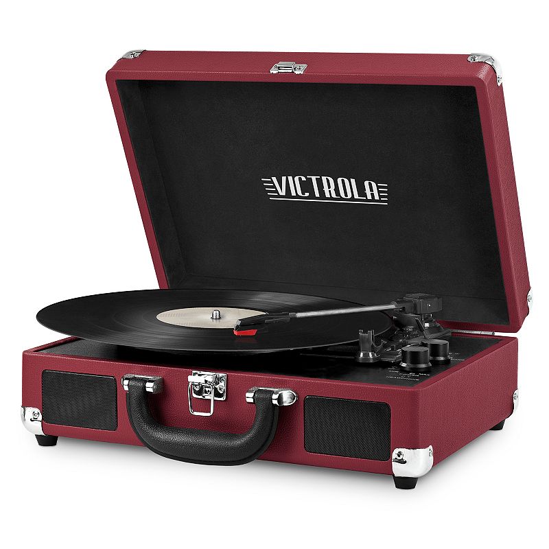 Victrola Journey Bluetooth Suitcase Record Player with 3-speed Turntable, Masala