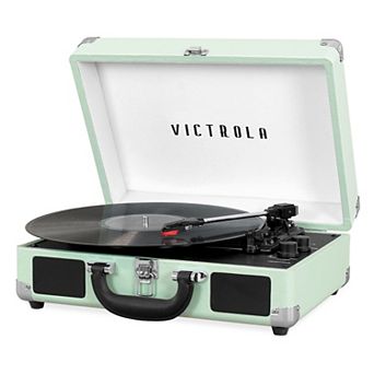 Victrola Journey Bluetooth Suitcase Record Player with 3-speed Turntable