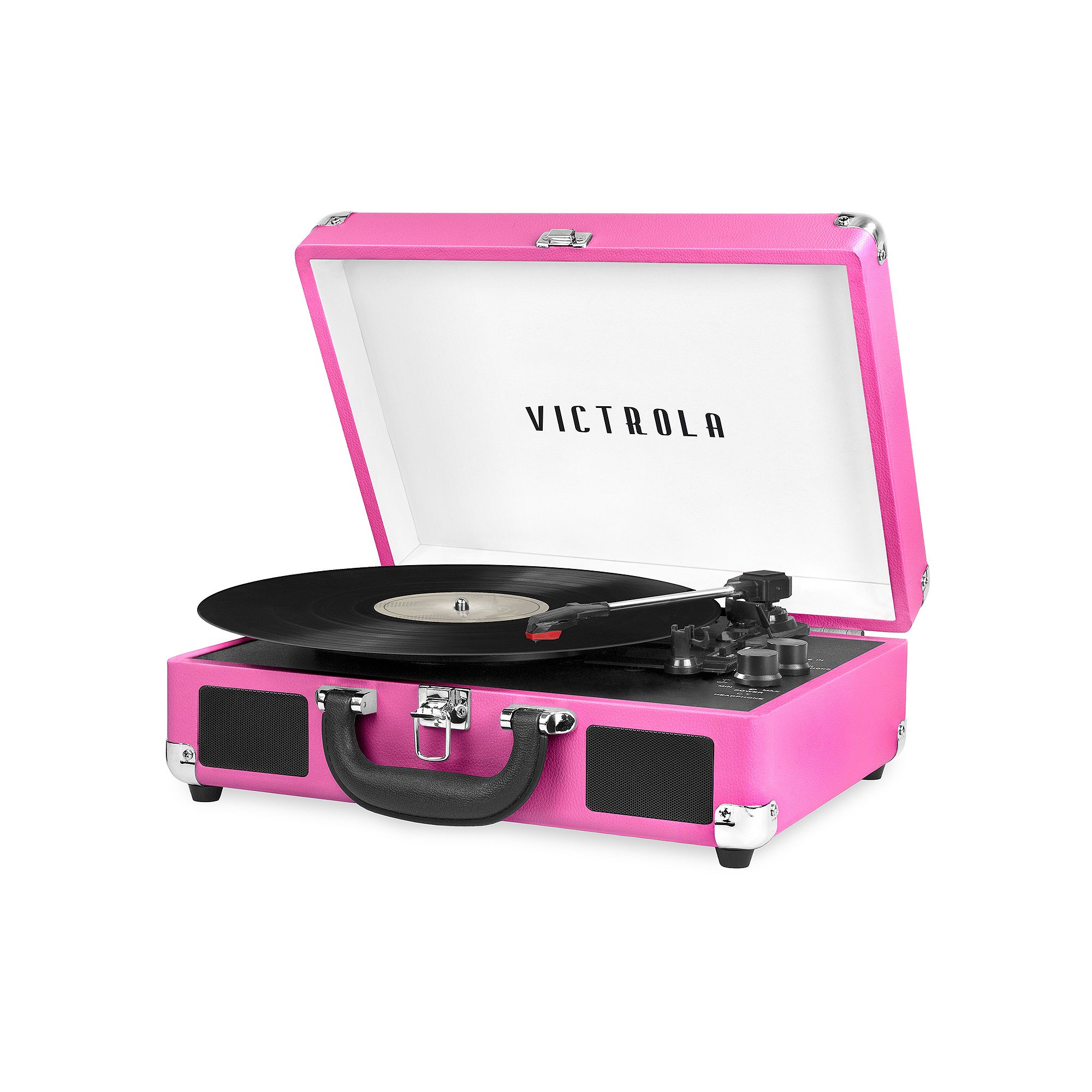 Victrola Journey Bluetooth Suitcase Record Player with 3-speed Turntable, P