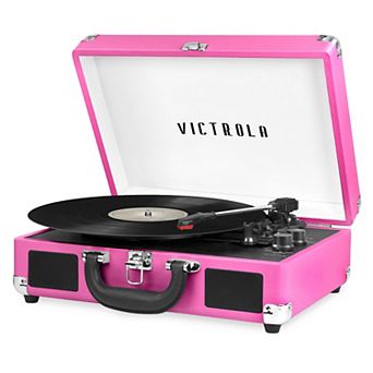 Victrola Journey Bluetooth Suitcase Record Player with 3-speed Turntable