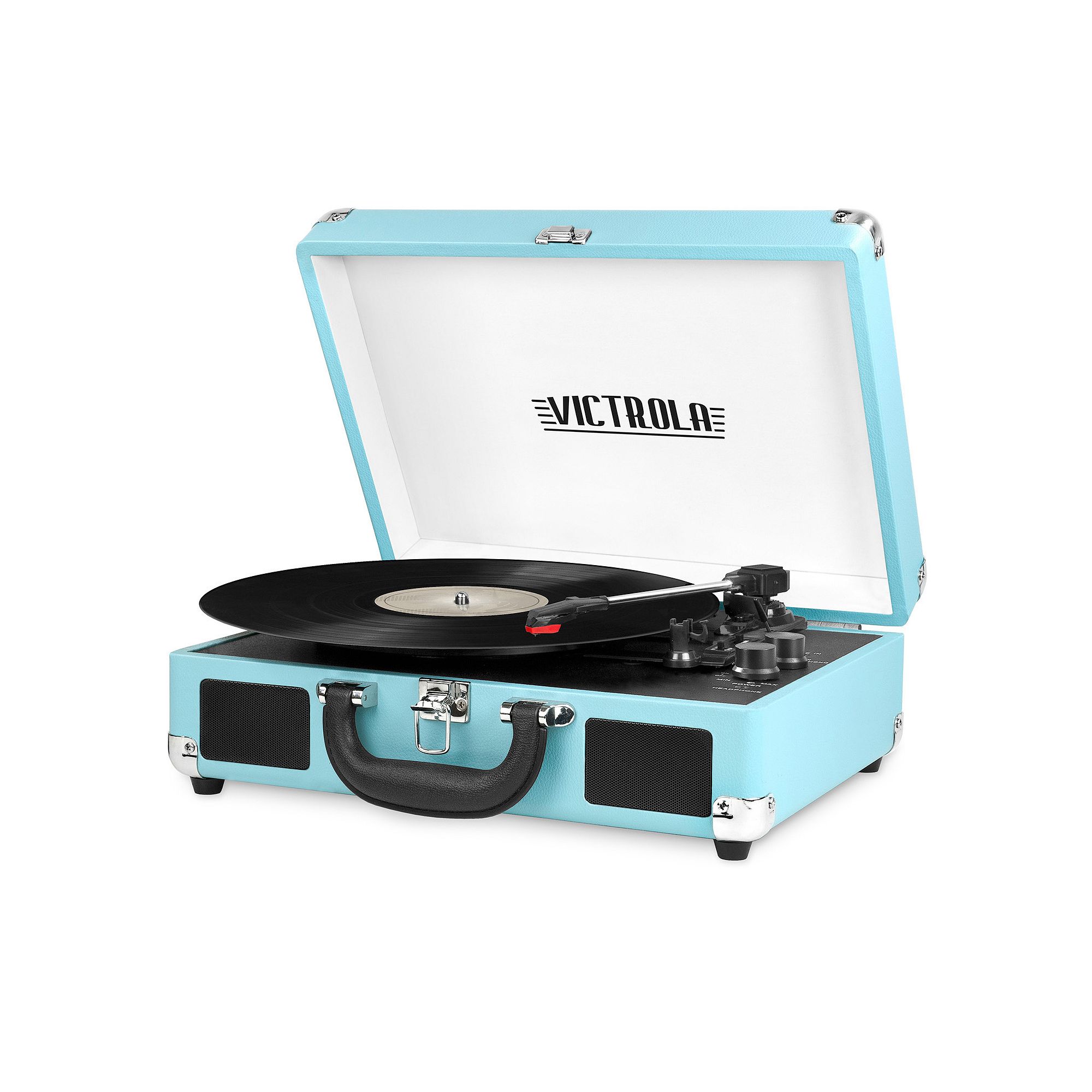 Victrola Journey Bluetooth Suitcase Record Player with 3-speed Turntable, T