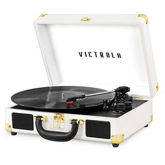 Victrola Journey Bluetooth Suitcase Record Player with 3-speed Turntable
