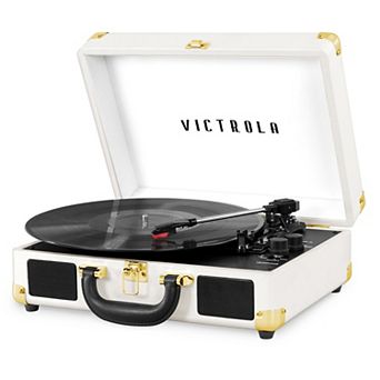 Victrola Journey Bluetooth Suitcase Record Player with 3-speed Turntable
