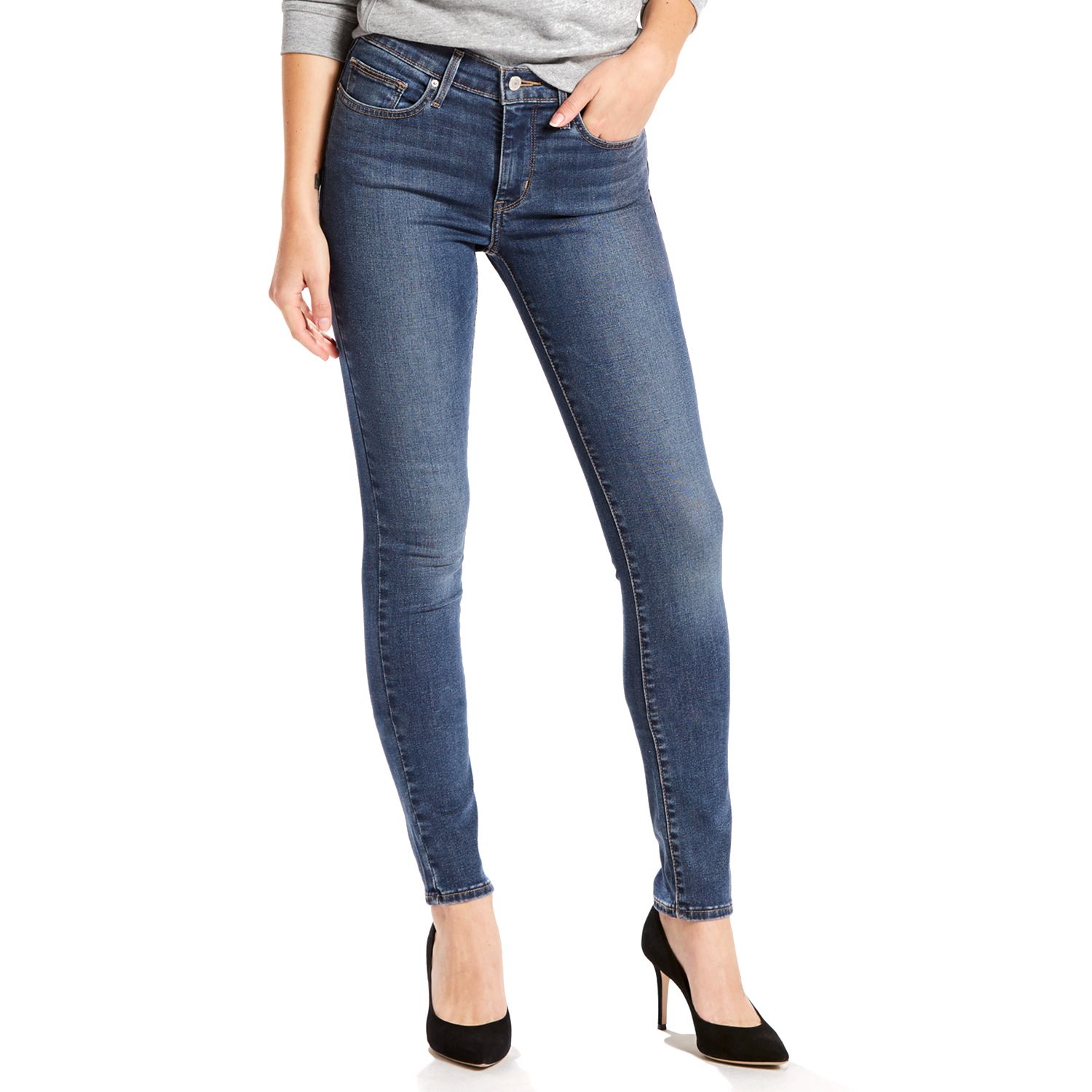 levi's slimming straight jeans womens