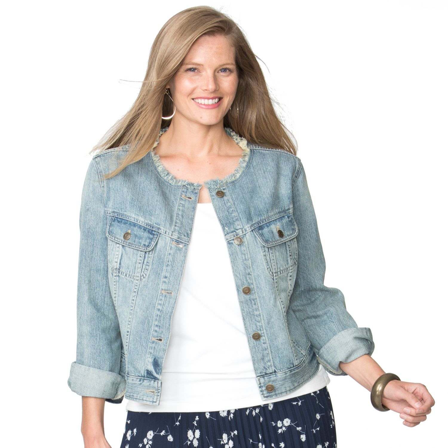kohls plus size jean jackets
