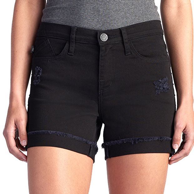 Black store shorts kohls