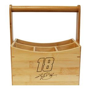 NASCAR Kyle Busch Bamboo Utensil Caddy