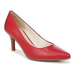 Womens Red Wide Pumps & Heels - Shoes