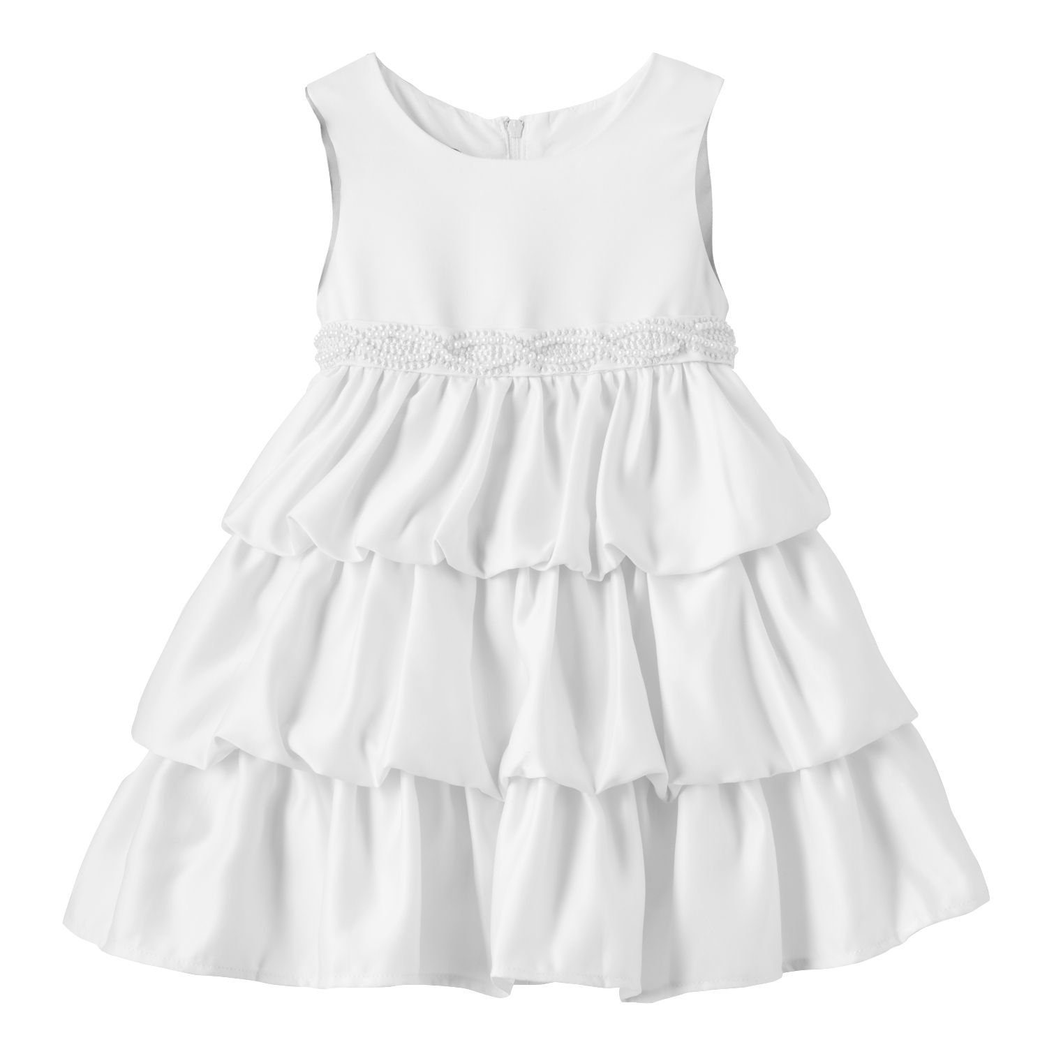 kohls girls white dress