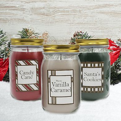 LumaBase 18-oz. Holiday Candle 3-piece Set