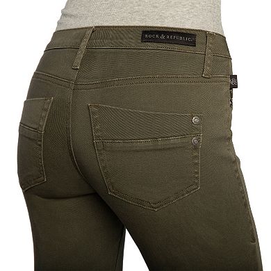Women's Rock & Republic® Kashmiere Midrise Green Skinny Pants