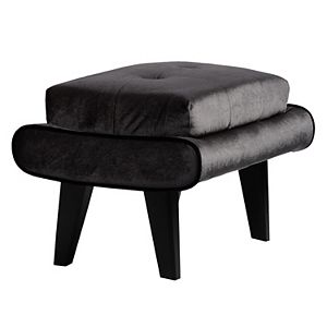 Armen Living Quinto Velvet Ottoman