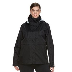 Plus Size Columbia Spring Run Hooded Short Trench Jacket