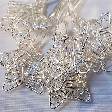 LumaBase Solar Wire Star String Light 2-piece Set