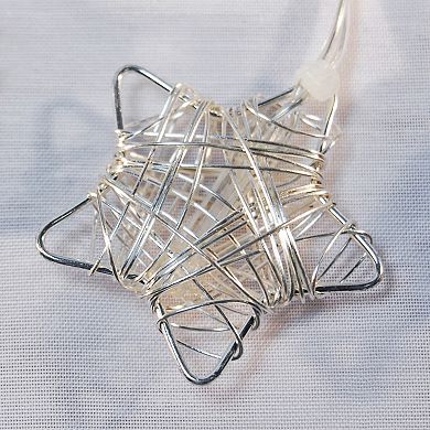 LumaBase Solar Wire Star String Light 2-piece Set