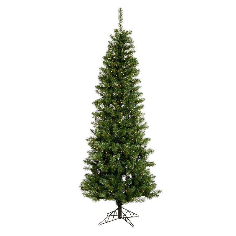 Vickerman 6.5-ft. Clear Pre-Lit Salem Pencil Pine Artificial Christmas Tree