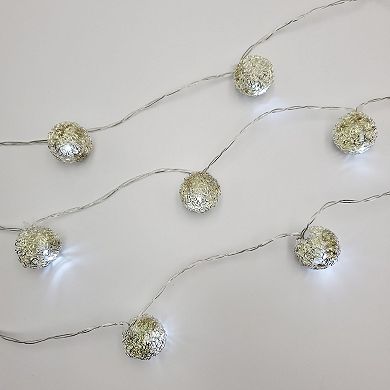 LumaBase Solar Wire Ball String Light 2-piece Set