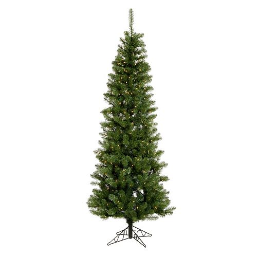 Vickerman 7.5-ft. Pre-Lit Salem Pencil Pine Artificial Christmas Tree