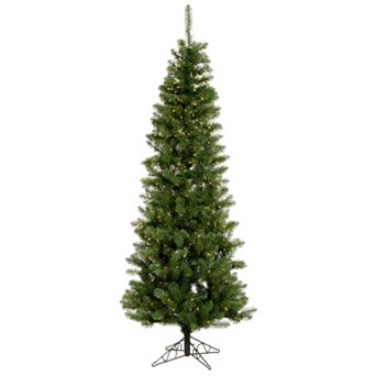 Vickerman 7.5-ft. Pre-Lit Salem Pencil Pine Artificial Christmas Tree