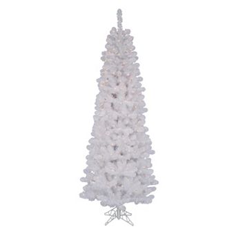 Vickerman 6.5-ft. Pre-Lit White Salem Pencil Pine Artificial Christmas Tree