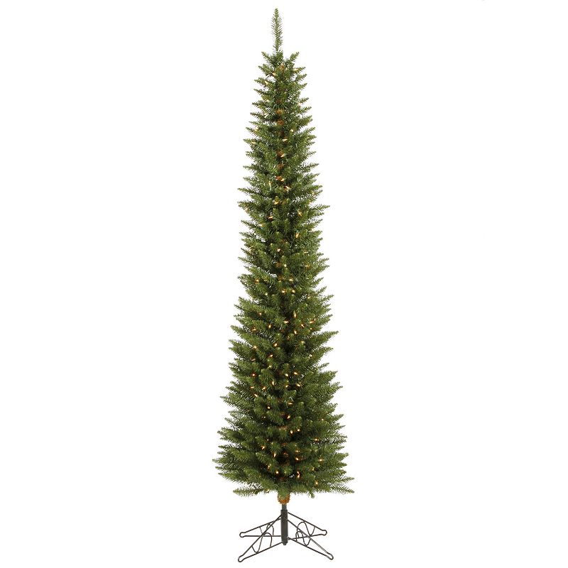 Vickerman 6.5-ft. Pre-Lit Durham Pole Pine Artificial Christmas Tree, Grey
