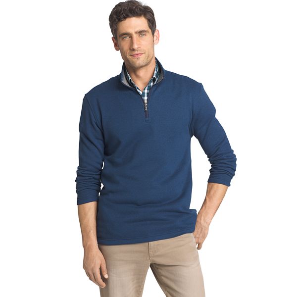 Men's IZOD Classic-Fit Solid Fleece Quarter-Zip Pullover