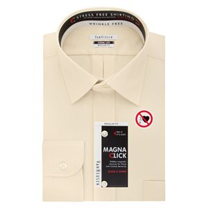 Men's Van Heusen Regular-Fit Magna Click Spread Collar Dress Shirt