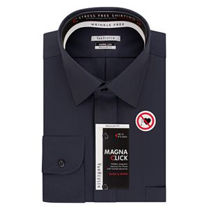 Men's Van Heusen Regular-Fit Magna Click Spread Collar Dress Shirt