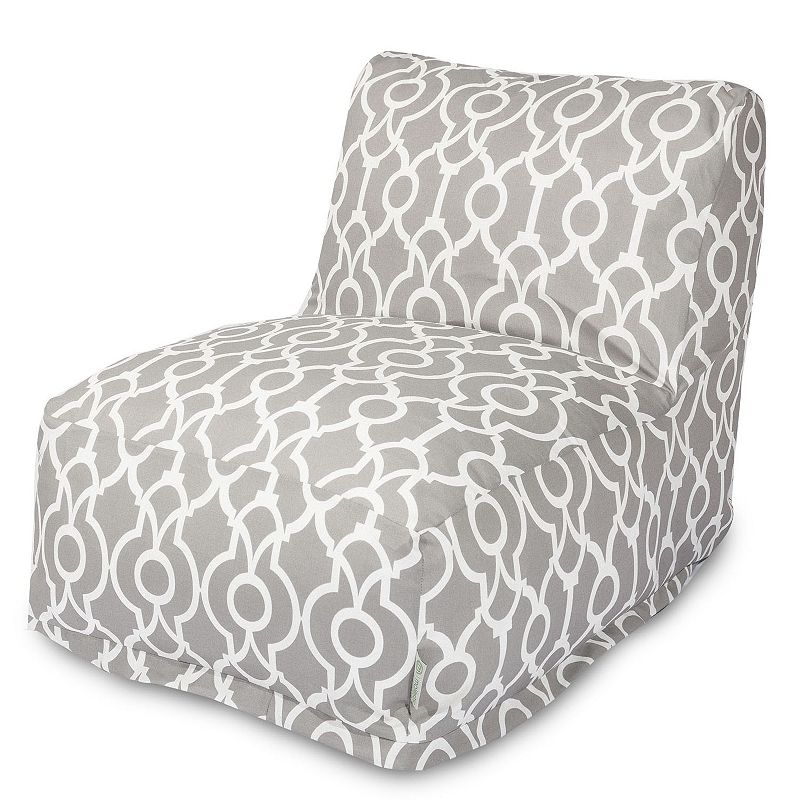 Majestic Home Goods Athens Indoor / Outdoor Beanbag Chair Lounger, Gray