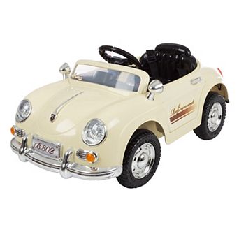 Lil Rider White 58 Speedy Sportster Classic Car Ride-On with Remote