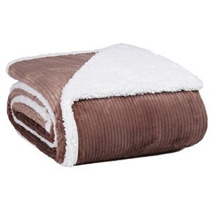 Better Living Dobby Velvety Plush Sherpa Blanket